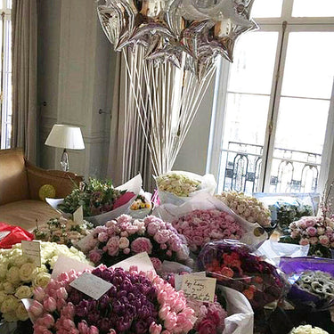 Mixed Flowers, Helium Balloons, Special Occasion Decor, Flower Bouquets